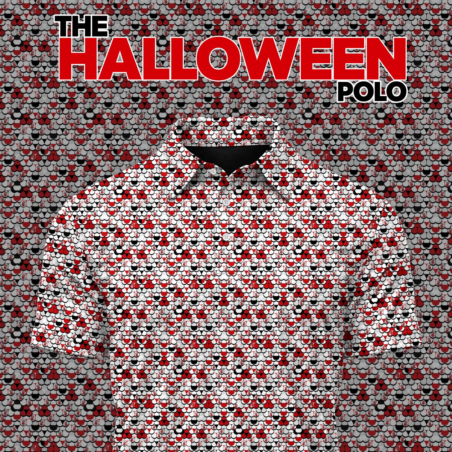 Halloween Bloody Hands Men Polo Shirt V2