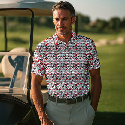 Halloween Bloody Hands Men Polo Shirt V2