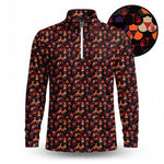 Halloween Bloody Hands Men V1 Quarter-zip Pullover