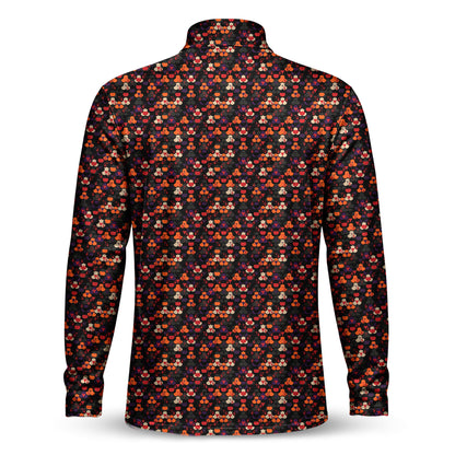 Halloween Bloody Hands Men V1 Quarter-zip Pullover