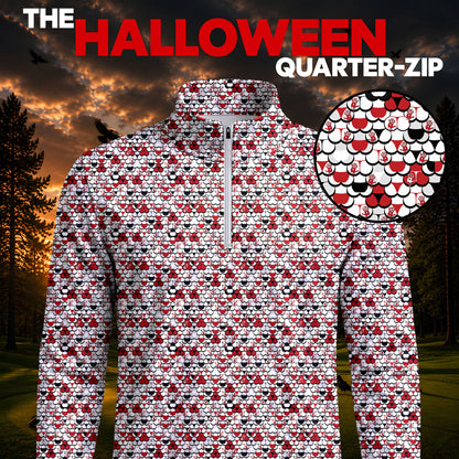 Halloween Bloody Hands Men V2 Quarter-zip Pullover