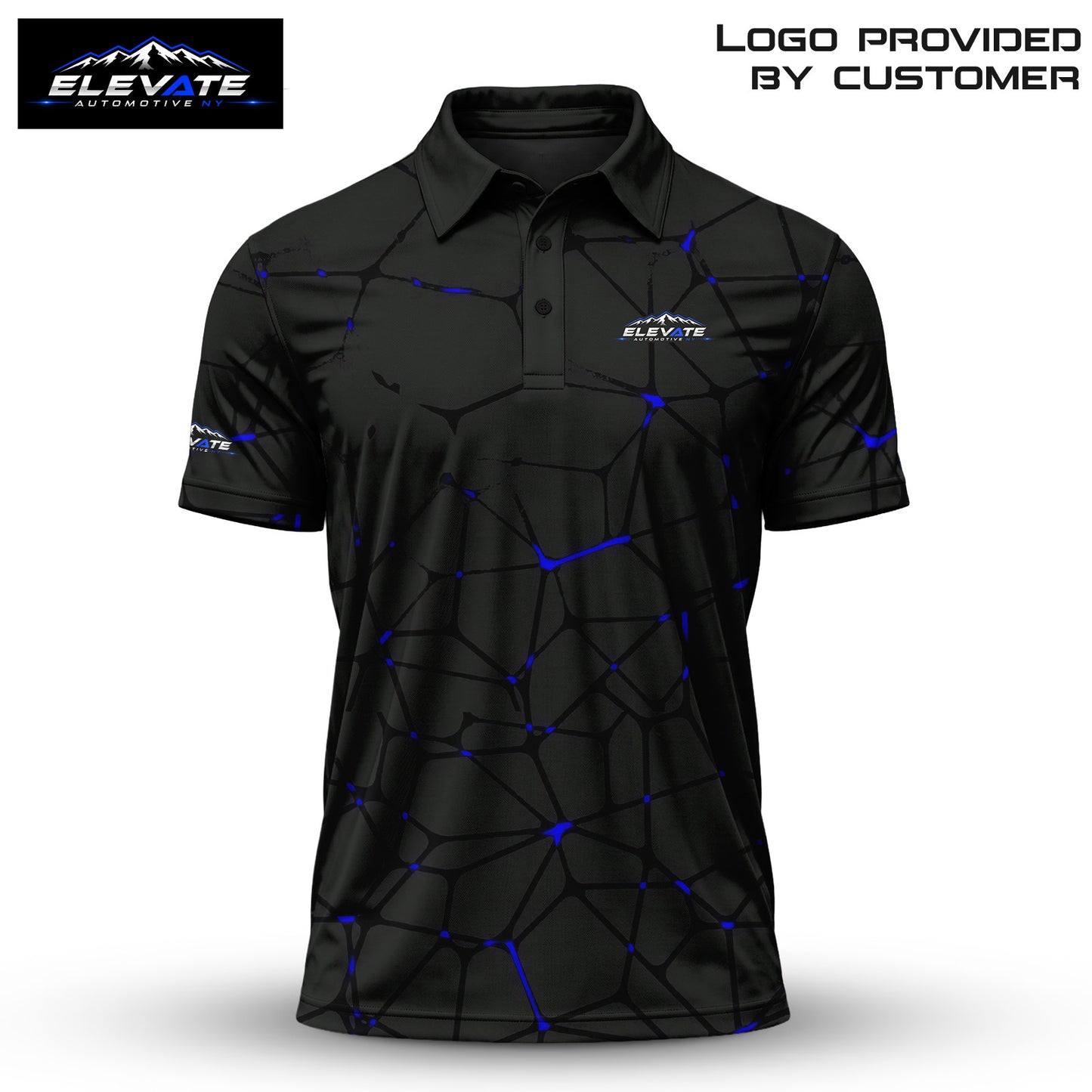 Dark Blue Elevate Men Polo Shirt