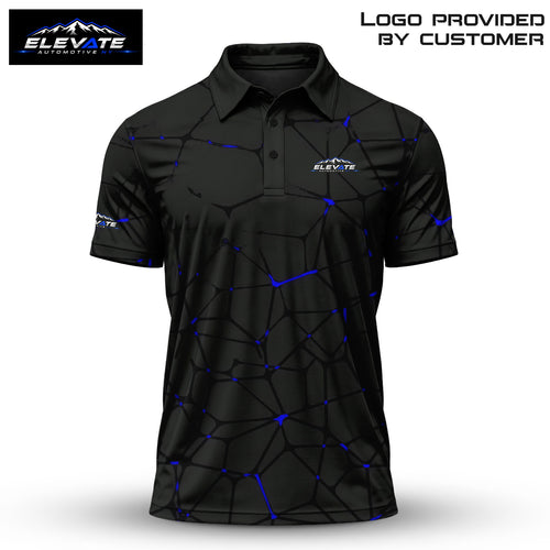 Dark Blue Elevate Men Polo Shirt