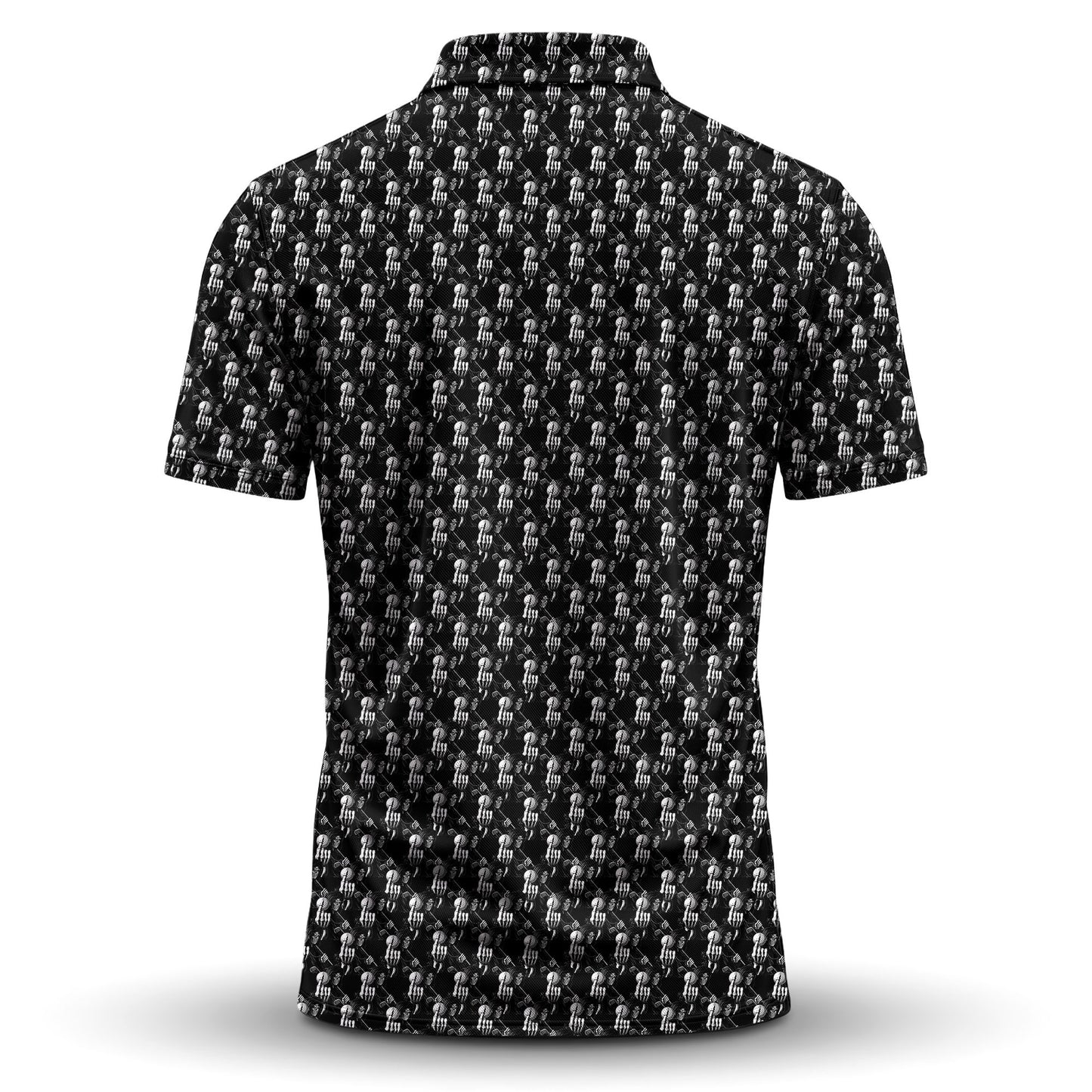 The Death Golf Pattern Men Polo Shirt