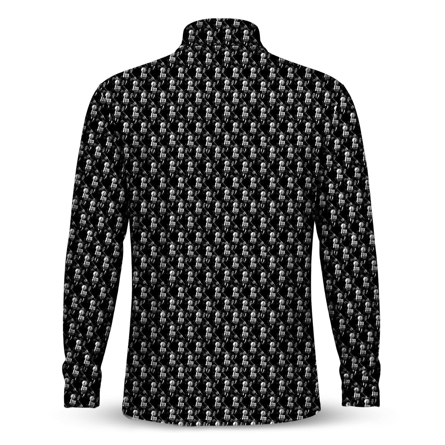 The Death Golf Pattern Men Quarter-zip Pullover
