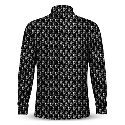 The Death Golf Pattern Men Quarter-zip Pullover