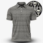 Skeleton Finger Pattern Men Polo Shirt
