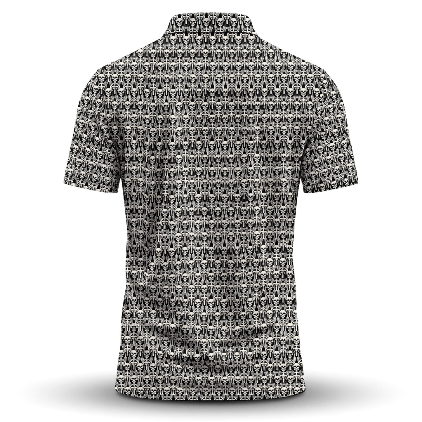 Skeleton Finger Pattern Men Polo Shirt
