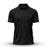 Black Dark Net Men Polo Shirt