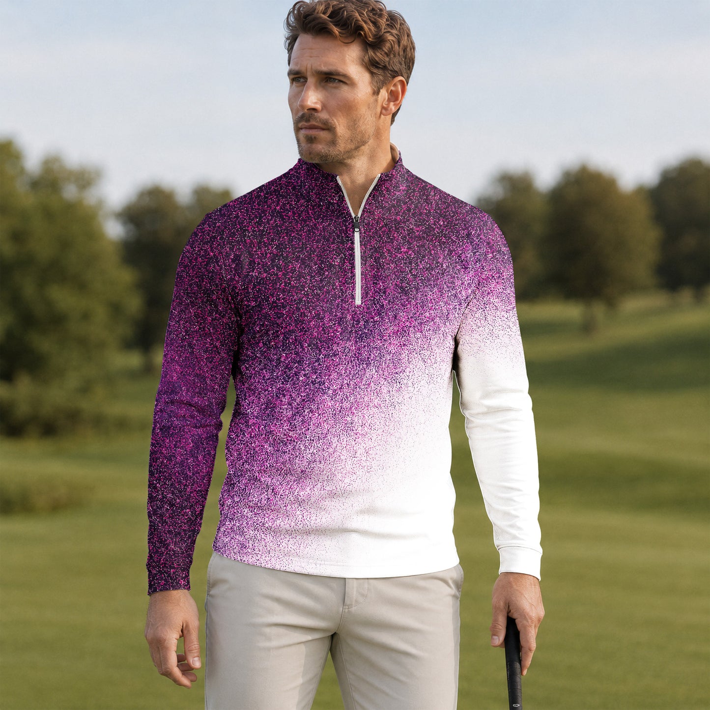 Rough Fade Loud Men Quarter-zip Pullover