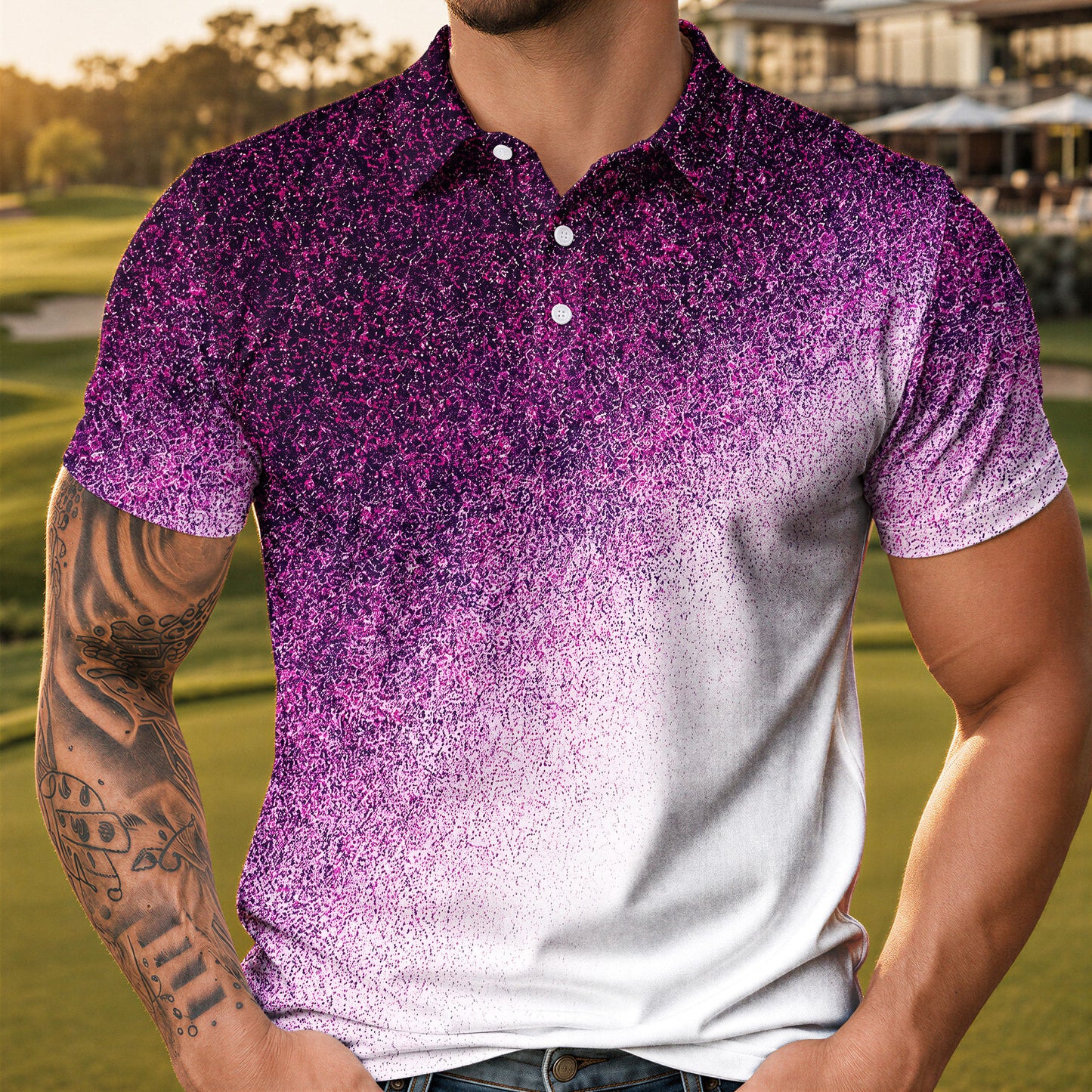 Rough Fade Loud Men Polo Shirt