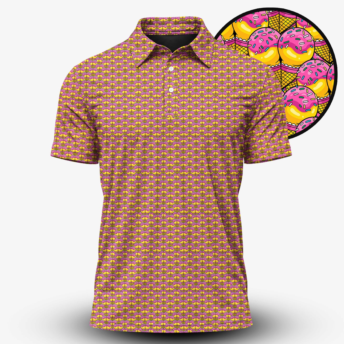 The Ice-cream Seamless Men Polo Shirt