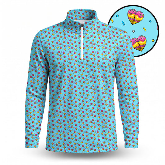 The Ice-cream Men Quarter-zip Pullover