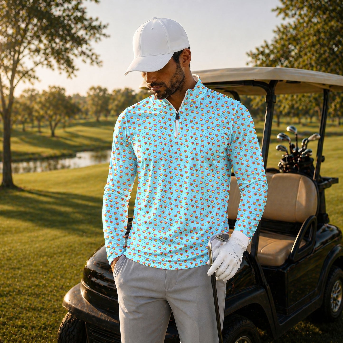 The Ice-cream Men Quarter-zip Pullover