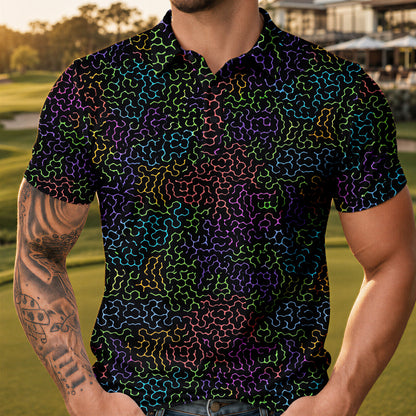 Black Color Men Polo Shirt