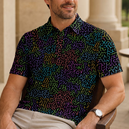 Black Color Men Polo Shirt