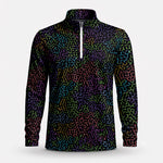 Black Color Men Quarter-zip Pullover