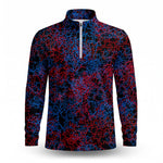 The Root Back Blue Red Men Quarter-zip Pullover
