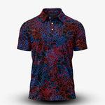 The Root Back Blue Red Men Polo Shirt