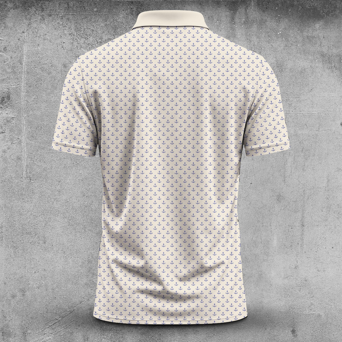 Blue Vanilla Anchor Men Polo Shirt