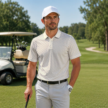 Blue Vanilla Anchor Men Polo Shirt