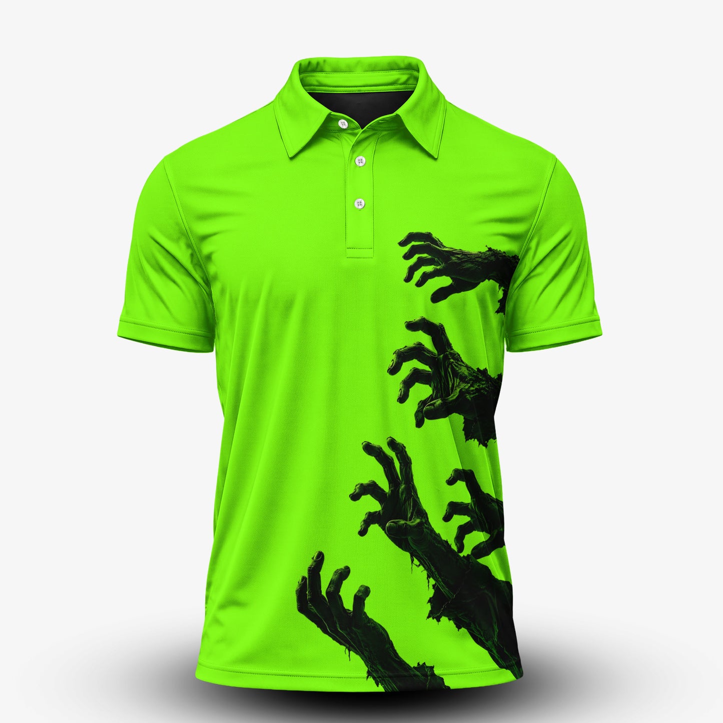 Halloween Zoombie Hands Men Polo Shirt