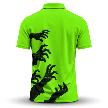 Halloween Zoombie Hands Men Polo Shirt