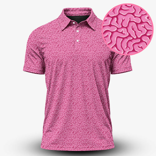 Brain Pattern Men Polo Shirt