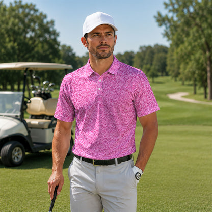 Brain Pattern Men Polo Shirt