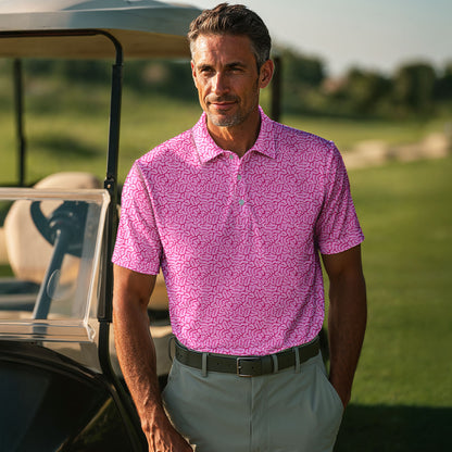 Brain Pattern Men Polo Shirt
