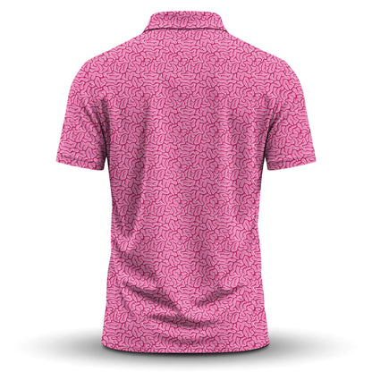 Brain Pattern Men Polo Shirt