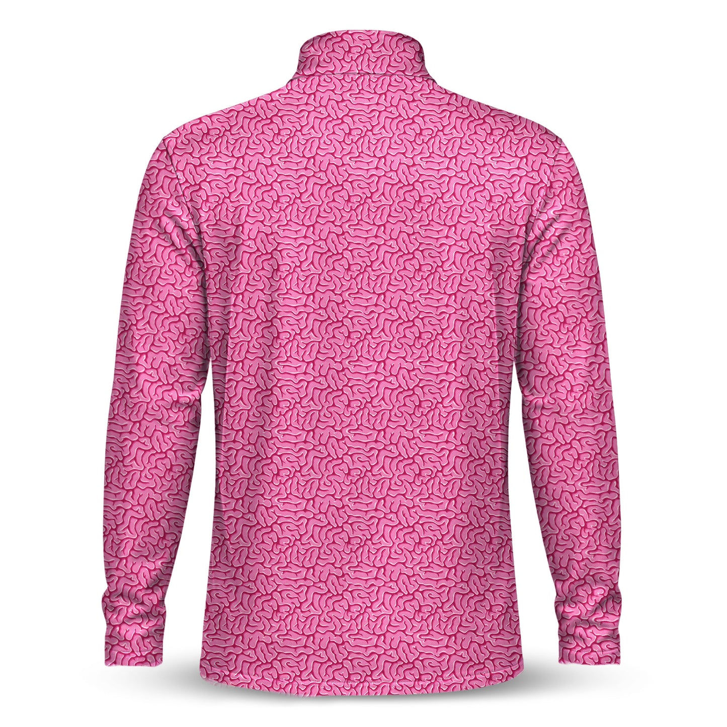 Brain Pattern Men Quarter-zip Pullover