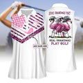 Some Grandmas Knit Real Grandmas Play Golf Women Polo Shirt LVH160901