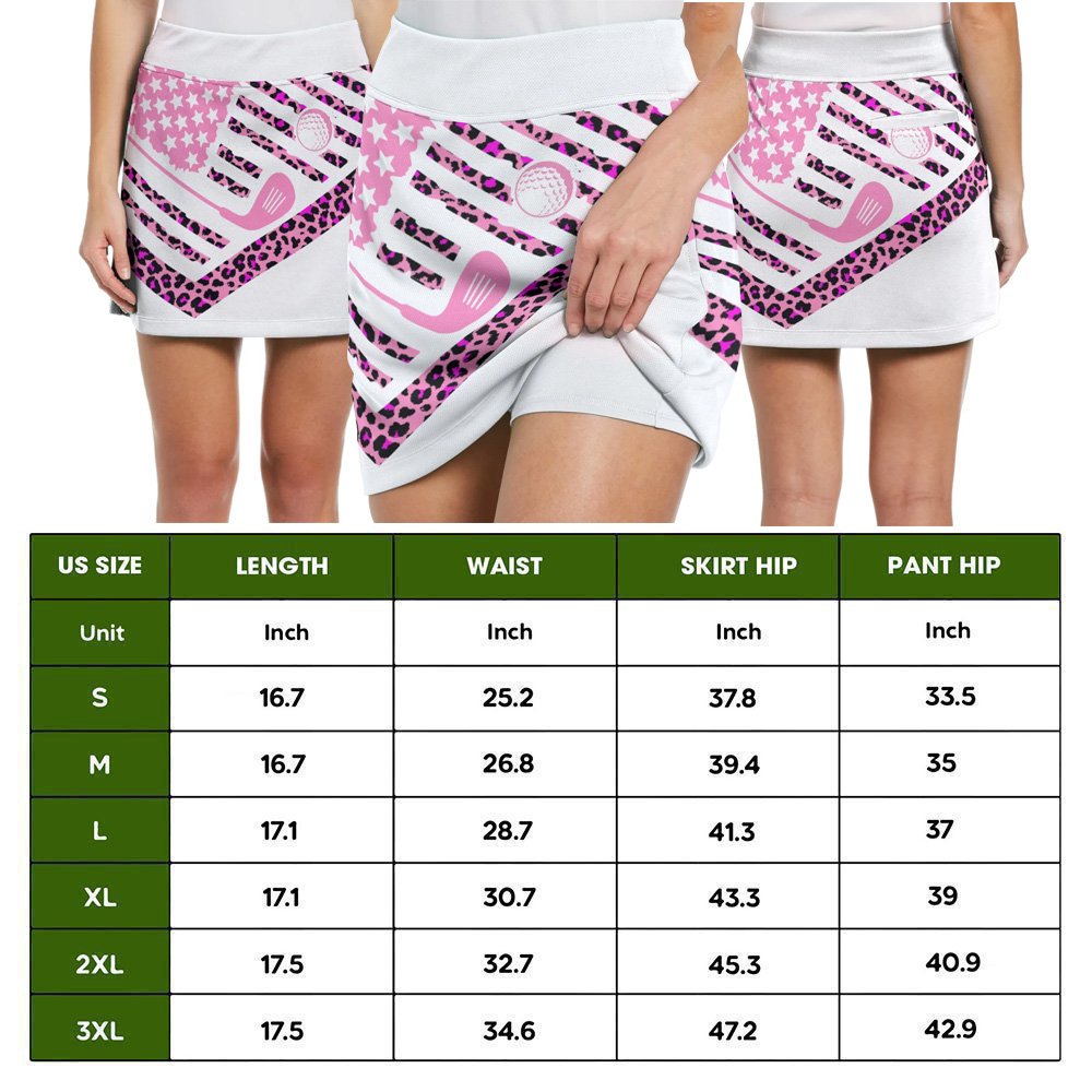 Flamingo Some Grandmas Knit Real Grandmas Play Golf Skort KVH160901