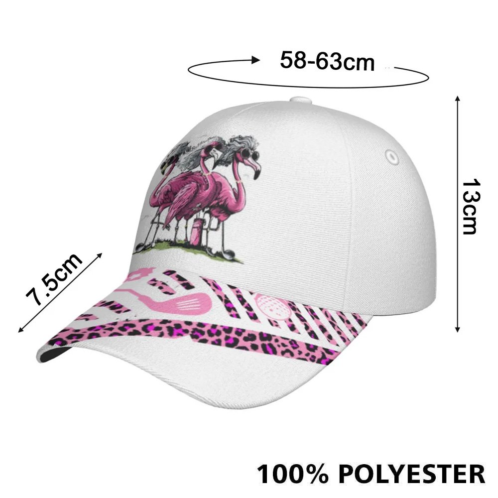 Flamingo Some Grandmas Knit Real Grandmas Play Golf Cap CVH160901