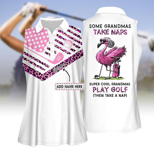 Super Cool Grandmas Play Golf Then Take Nap Women Polo Shirt LVH220901