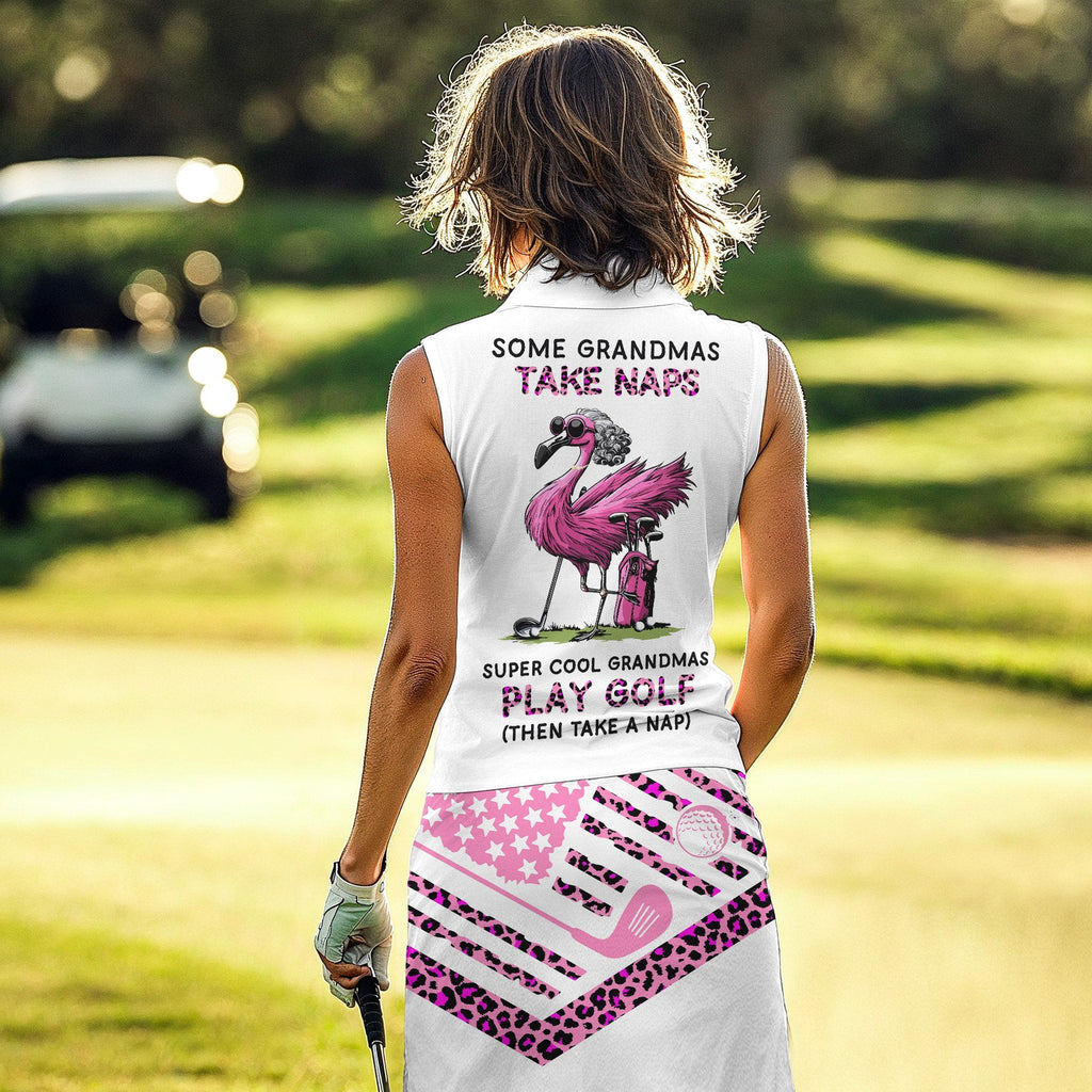 Super Cool Grandmas Play Golf Then Take Nap Women Polo Shirt LVH220901