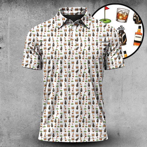 Bourbon Pattern Men Polo Shirt