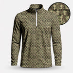 2027 Trophy Camo Men Quarter-zip Pullover V1