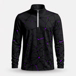 Dark Purple Net 2027 PGA Men Quarter-zip Pullover
