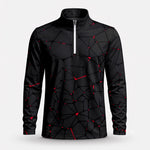 Dark Red Net 2027 PGA Men Quarter-zip Pullover