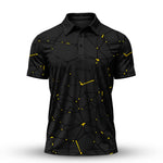 Dark Yellow Net The Open Men Polo Shirt