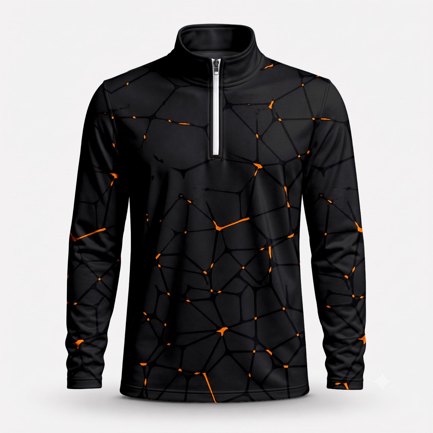 Dark Orange Net The Open Men Quarter-zip Pullover