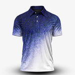 Rough Fade Loud Black Blue Men Polo Shirt