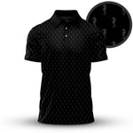 Black Seahorse  Men Polo Shirt