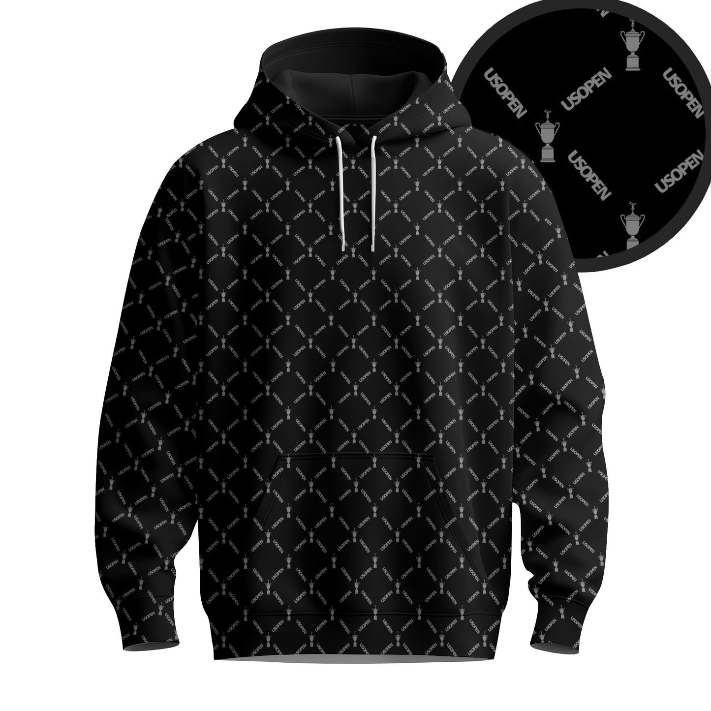 Black The  Pattern Brands Men Hoodie