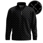 Black The  Pattern Brands Men Quarter-zip Pullover