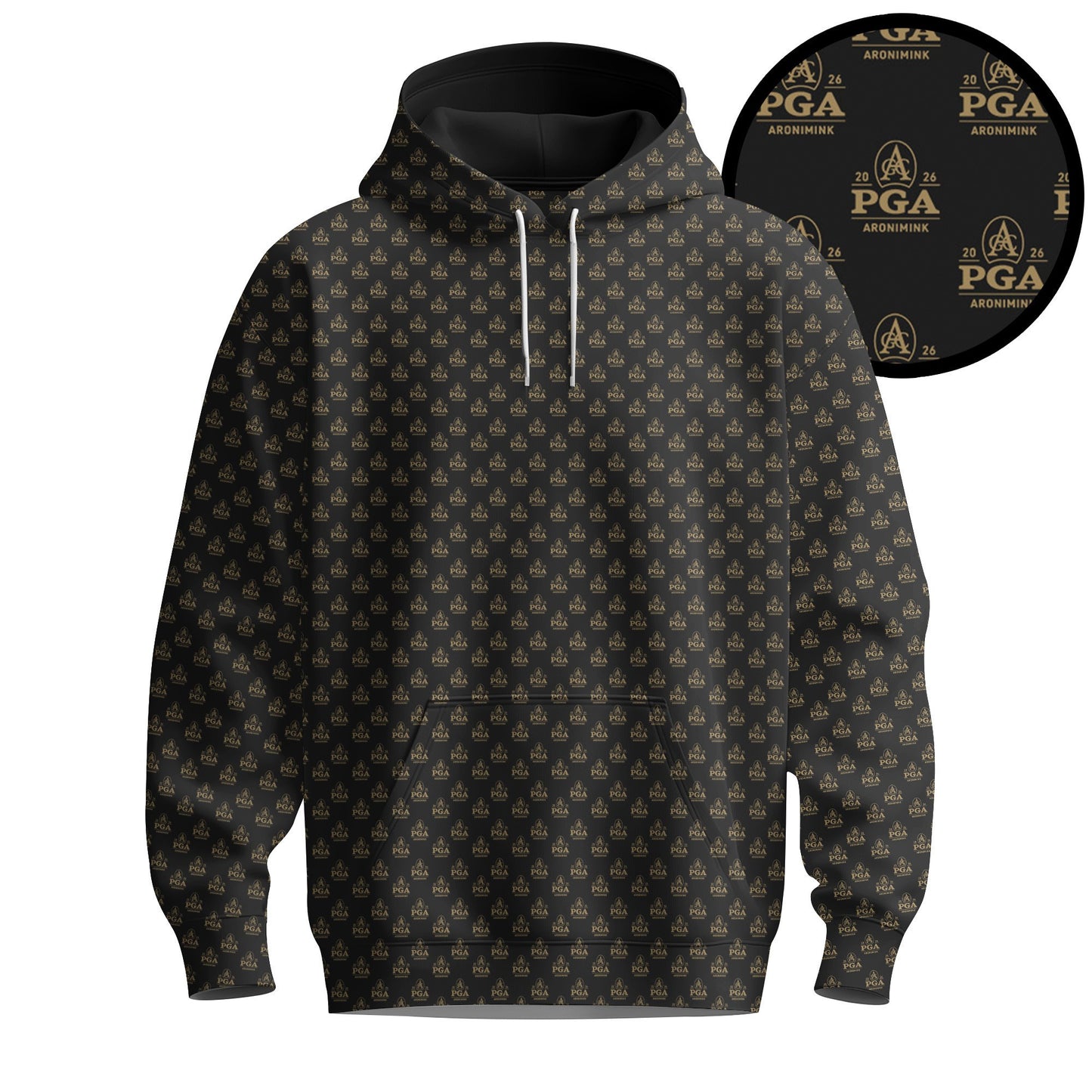 Black The 2026  Pattern Men Hoodie