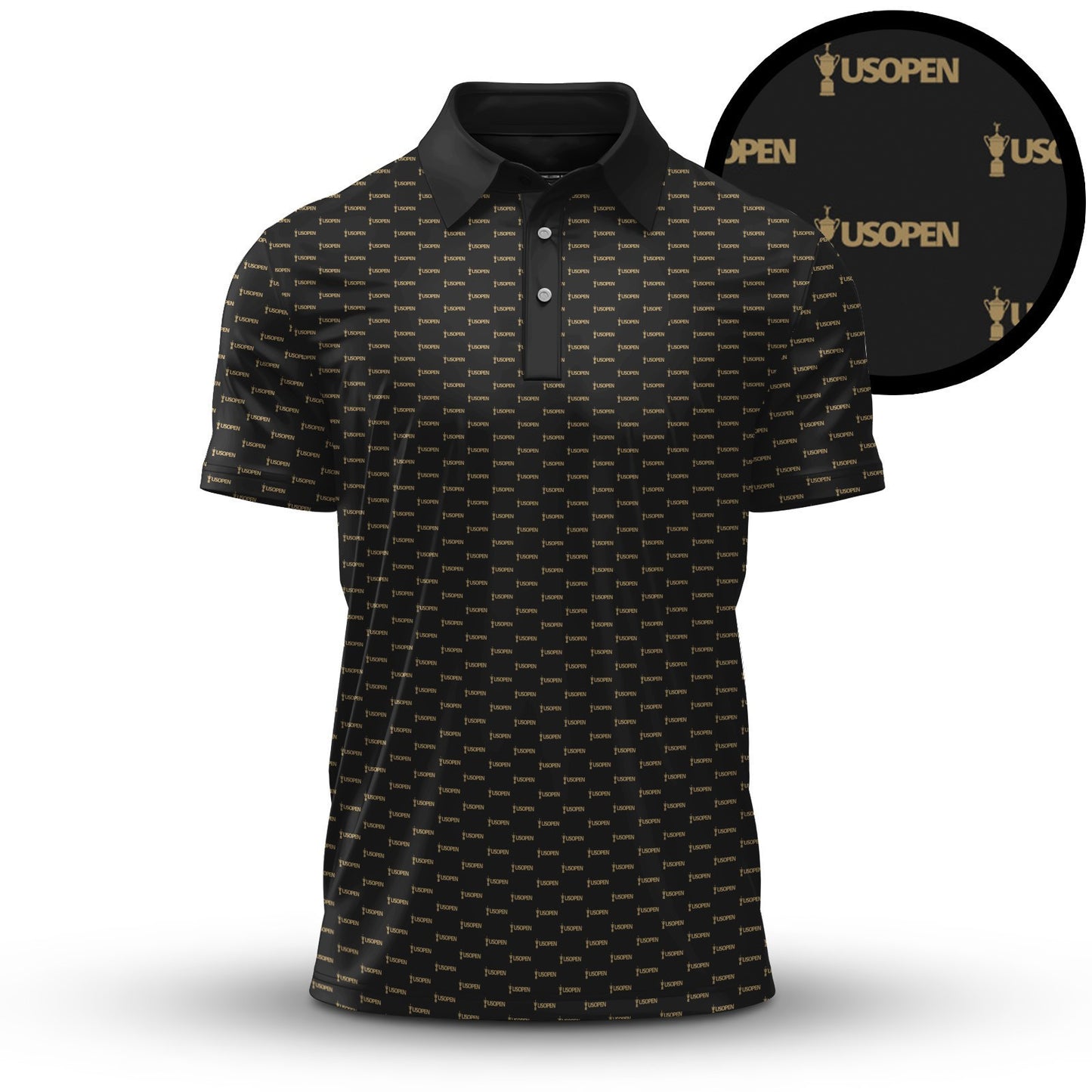 Black The  Pattern Men Polo Shirt