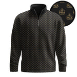 Black The 2026  Pattern Men Quarter-zip Pullover
